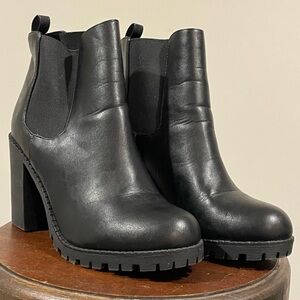 SODA platform high heel ankle boots, women’s size 11